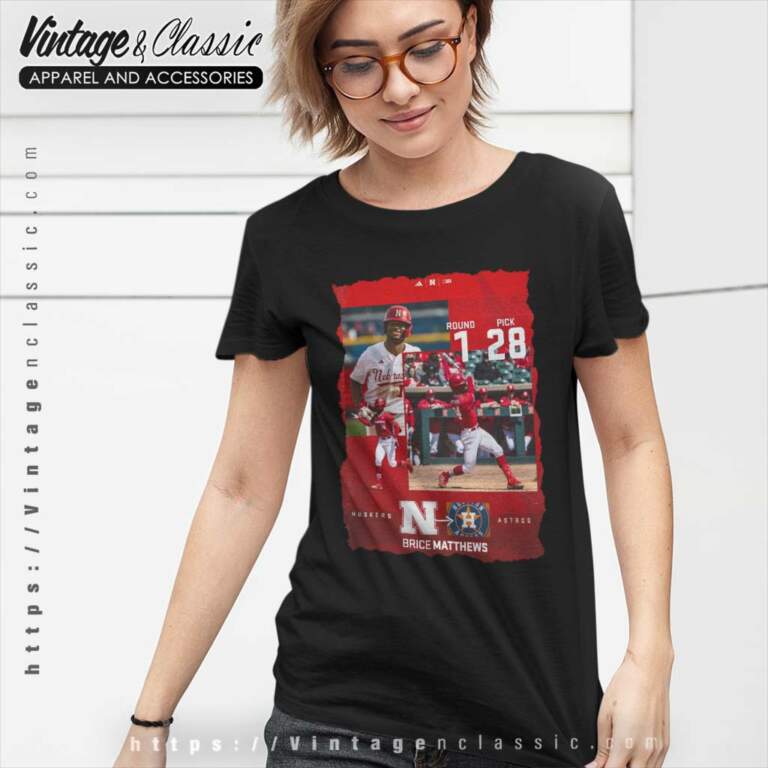 Houston Astros Brice Matthews Mlb Draft 2023 Women TShirt Houston Astros Brice Matthews Mlb Draft 2023 Women TShirt