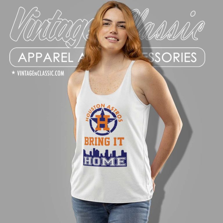 Houston Astros Bring It Home Tank Top Racerback Houston Astros Bring It Home Tank Top Racerback
