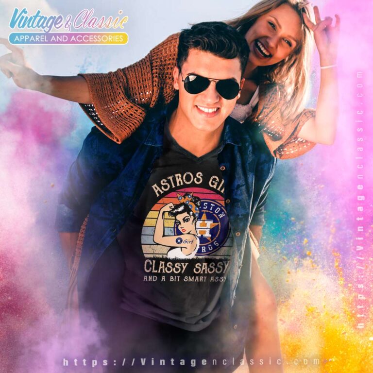 Houston Astros Girl Classy Sassy V Neck TShirt Houston Astros Girl Classy Sassy V Neck TShirt