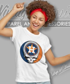Houston Astros Grateful Dead Steal Face Women T Shirt