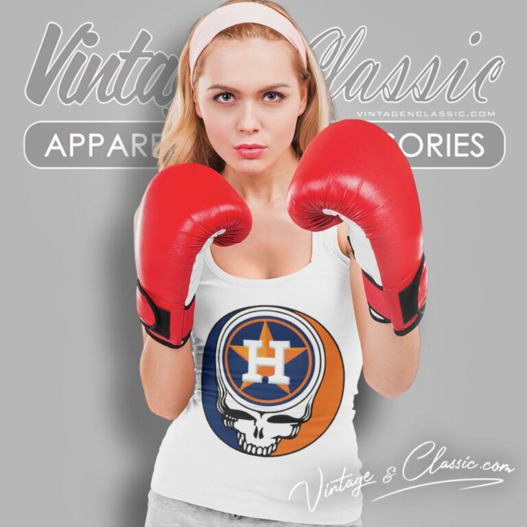 Houston Astros Grateful Dead Steal Your Face Tank Top Racerback Houston Astros Grateful Dead Steal Your Face Tank Top Racerback