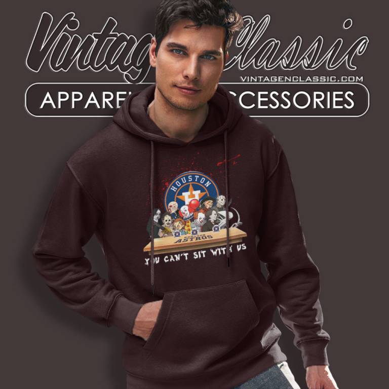 Houston Astros Horror Movies You Cant Sit With Us Halloween Hoodie Houston Astros Horror Movies You Cant Sit With Us Halloween Hoodie