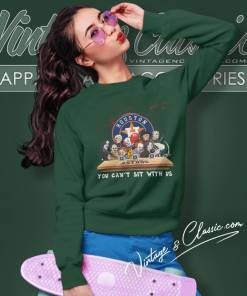 Houston Astros Horror Movies You Cant Sit With Us Halloween Sweatshirt