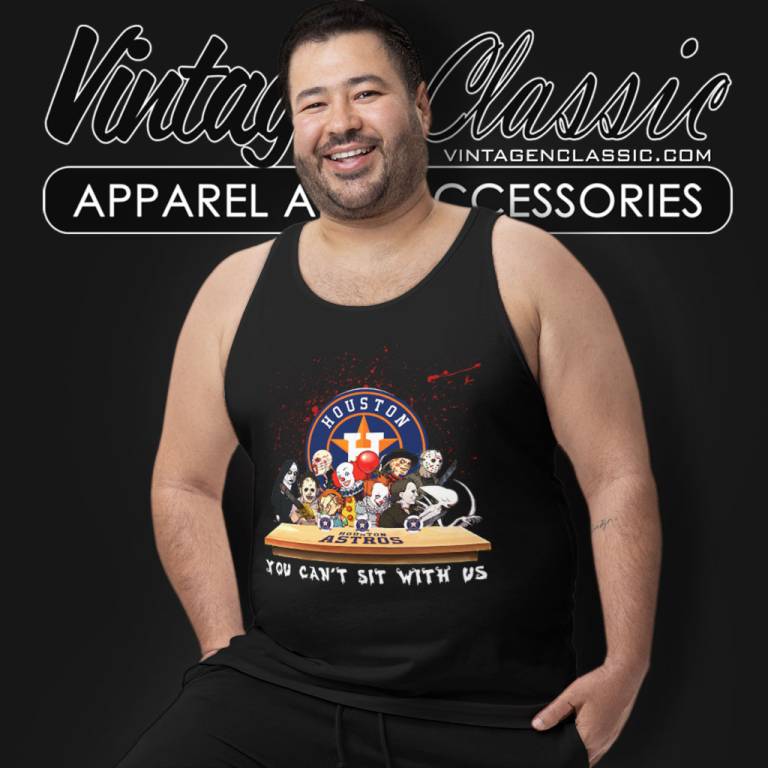 Houston Astros Horror Movies You Cant Sit With Us Halloween Tank Top Racerback Houston Astros Horror Movies You Cant Sit With Us Halloween Tank Top Racerback