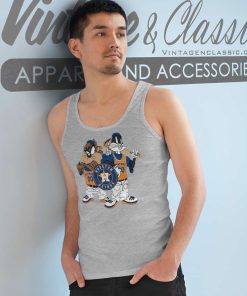 Houston Astros Looney Tunes Taz And Bunny Tank Top Racerback