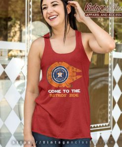 Houston Astros Millennium Falcon Come To The Astros Side Tank Top Racerback
