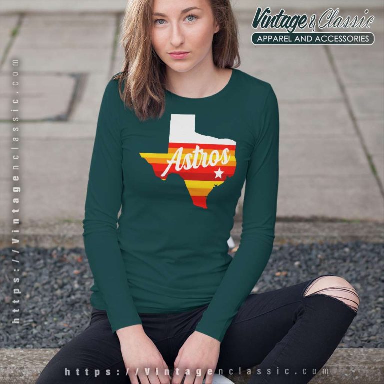 Houston Astros Of Texas Logo Long Sleeve Tee Houston Astros Of Texas Logo Long Sleeve Tee