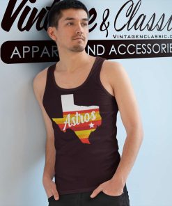 Houston Astros Of Texas Logo Tank Top Racerback