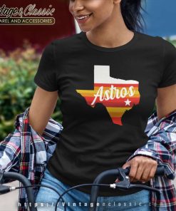 Houston Astros Of Texas Logo Women TShirt
