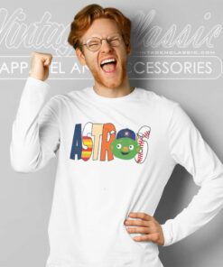 Houston Astros Orbit Mascot Long Sleeve Tee