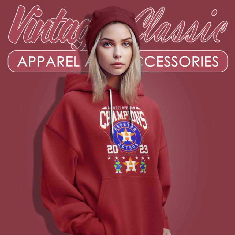 Houston Astros Shirt Al West Division Champions 2023 Mascots Hoodie Houston Astros Shirt Al West Division Champions 2023 Mascots Hoodie