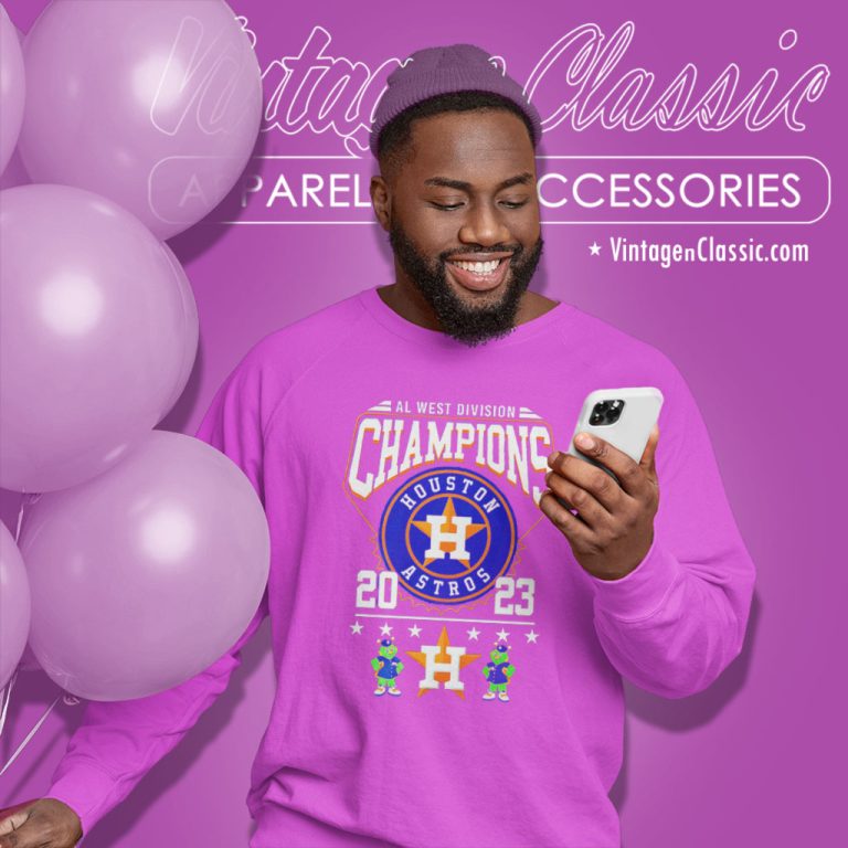 Houston Astros Shirt Al West Division Champions 2023 Mascots Sweatshirt Houston Astros Shirt Al West Division Champions 2023 Mascots Sweatshirt
