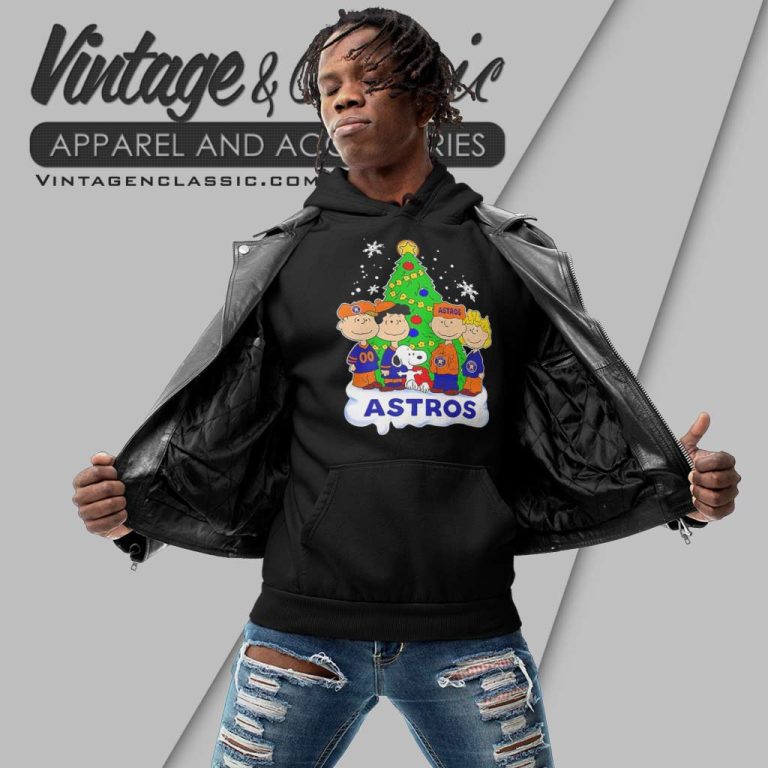 Houston Astros Snoopy And Friends Christmas Funny Hoodie Houston Astros Snoopy And Friends Christmas Funny Hoodie