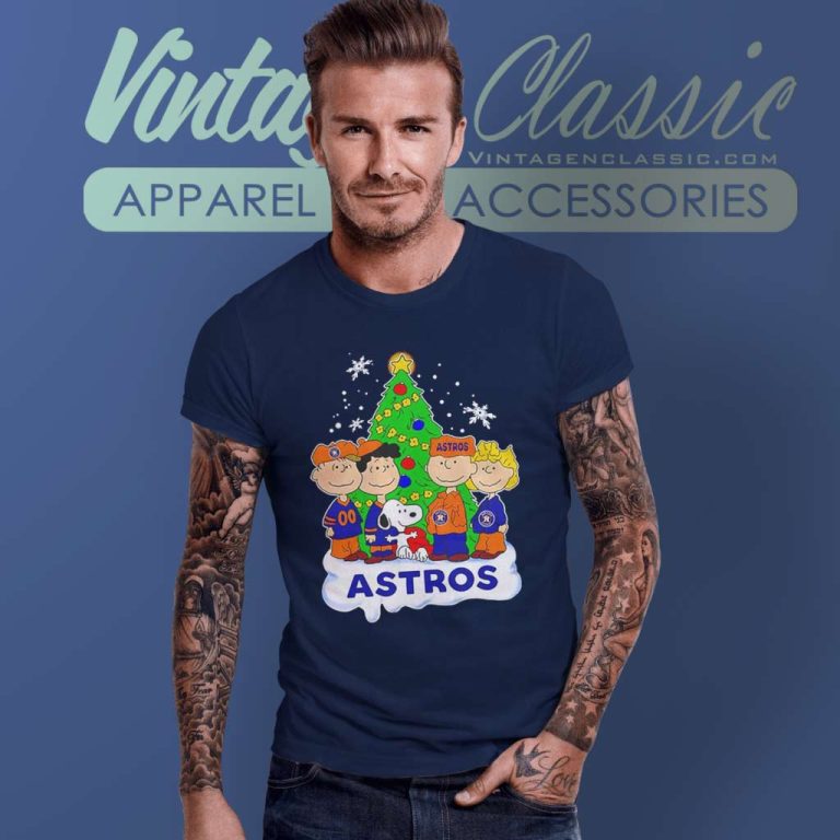 Houston Astros Snoopy And Friends Christmas Funny T Shirt Houston Astros Snoopy And Friends Christmas Funny T Shirt