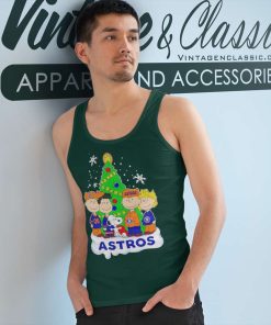 Houston Astros Snoopy And Friends Christmas Funny Tank Top Racerback