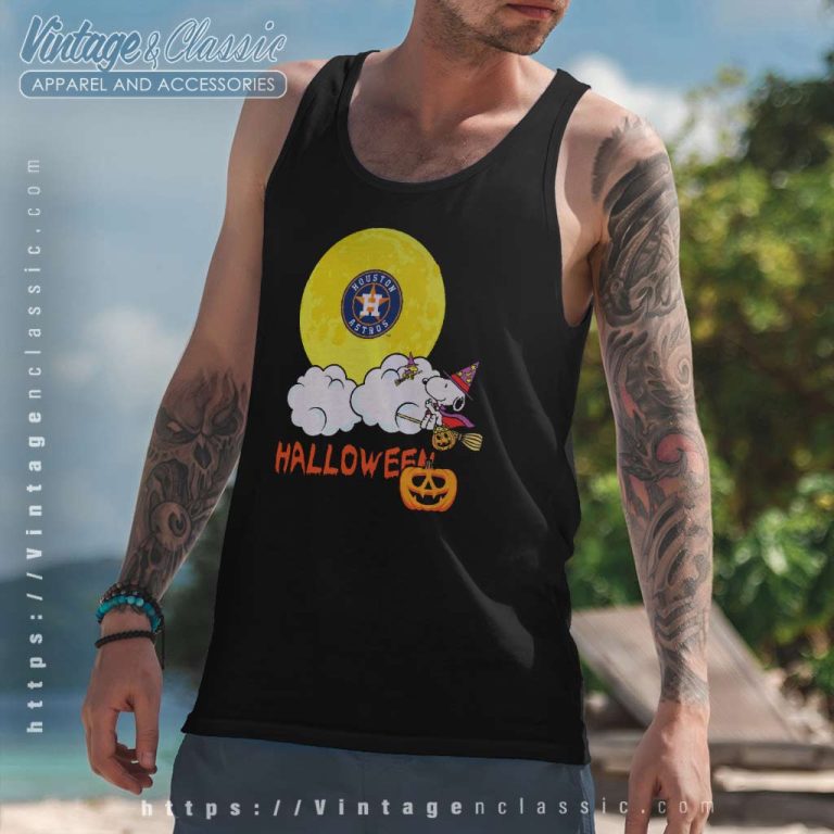 Houston Astros Snoopy Halloween Tank Top Racerback Houston Astros Snoopy Halloween Tank Top Racerback