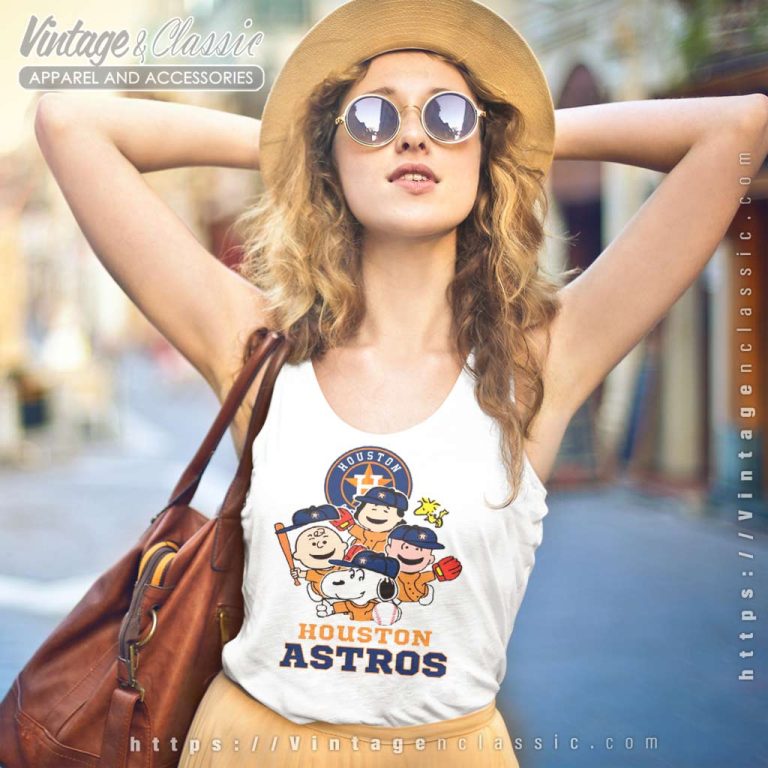 Houston Astros Snoopy The Peanuts Tank Top Racerback Houston Astros Snoopy The Peanuts Tank Top Racerback