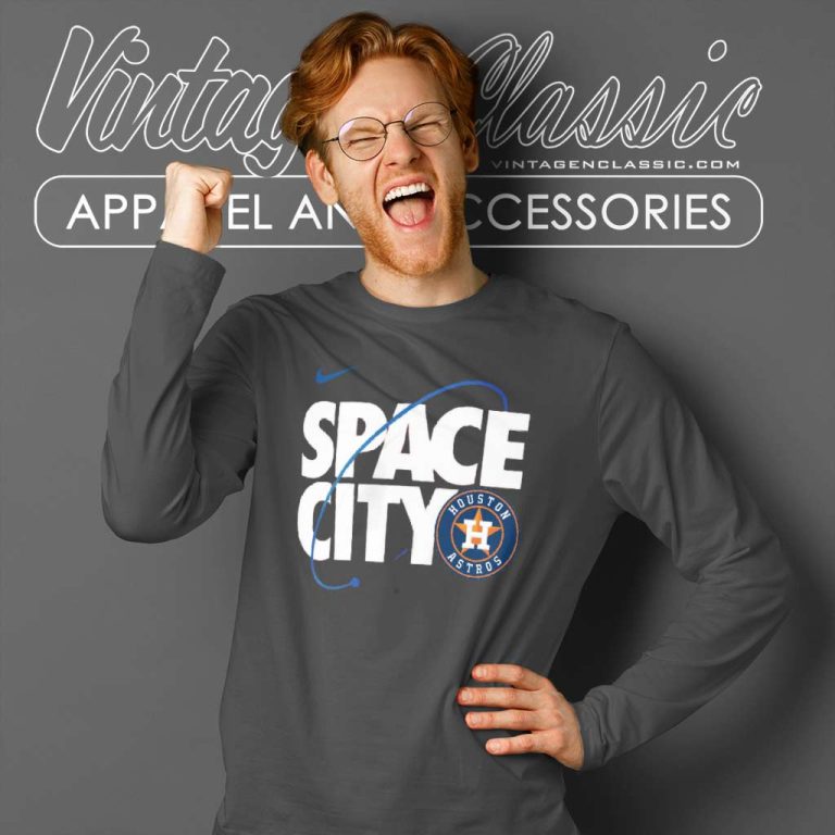 Houston Astros Space City Nike Local Club Long Sleeve Tee Houston Astros Space City Nike Local Club Long Sleeve Tee