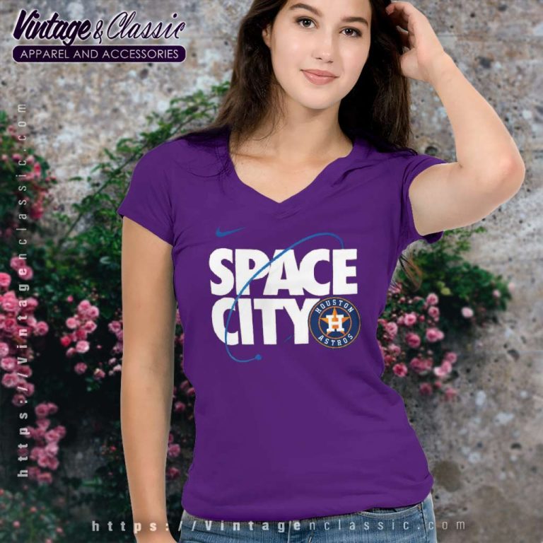 Houston Astros Space City Nike Local Club V Neck TShirt Houston Astros Space City Nike Local Club V Neck TShirt