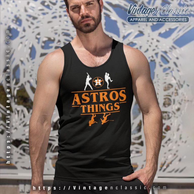 Houston Astros Things Baseball Tank Top Racerback Houston Astros Things Baseball Tank Top Racerback
