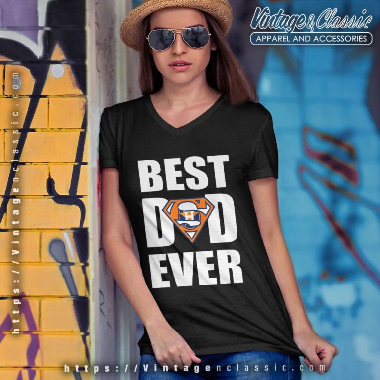 Houston Astros Best Dad Ever V Neck TShirt Houston Astros Best Dad Ever V Neck TShirt