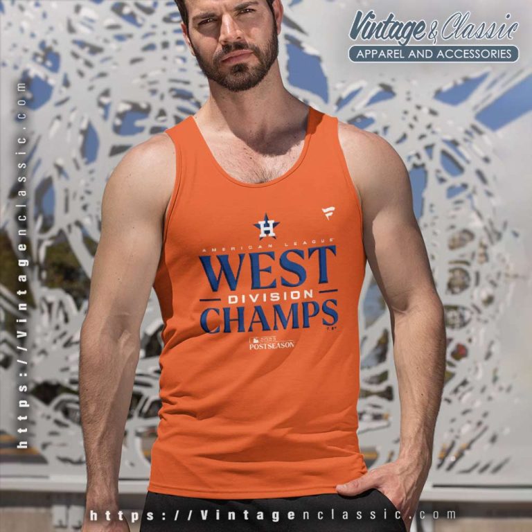 Houston Astros 2023 AL West Division Champions Tank Top Racerback Houston Astros 2023 AL West Division Champions Tank Top Racerback