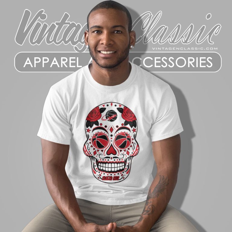 Houston Basketball Sugar Skull T Shirt Houston Basketball Sugar Skull T Shirt