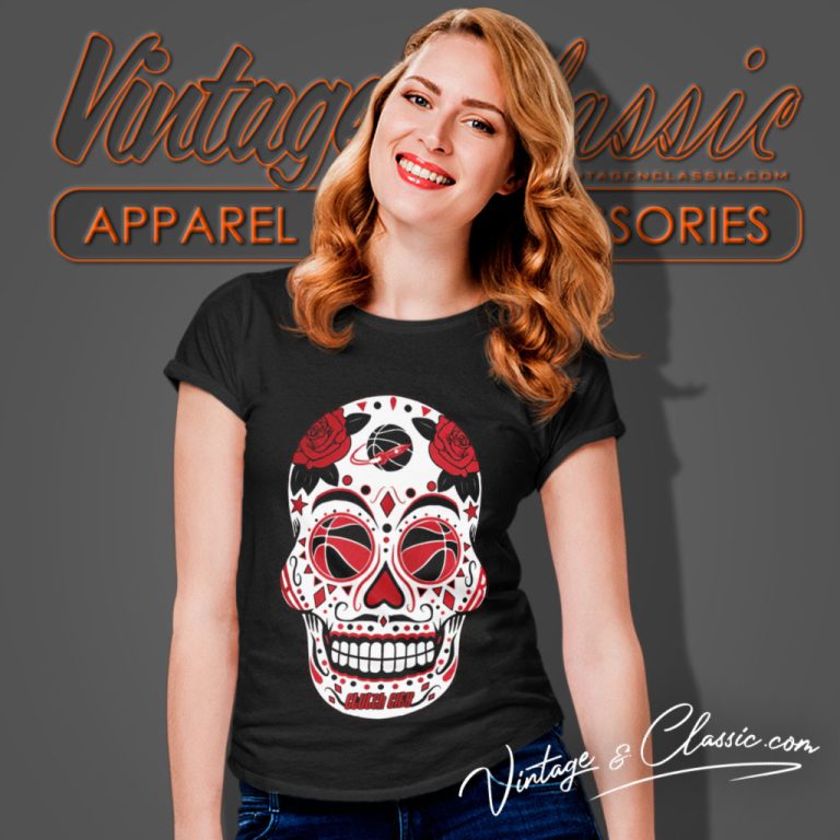 Houston Basketball Sugar Skull Women T Shirt Houston Basketball Sugar Skull Women T Shirt