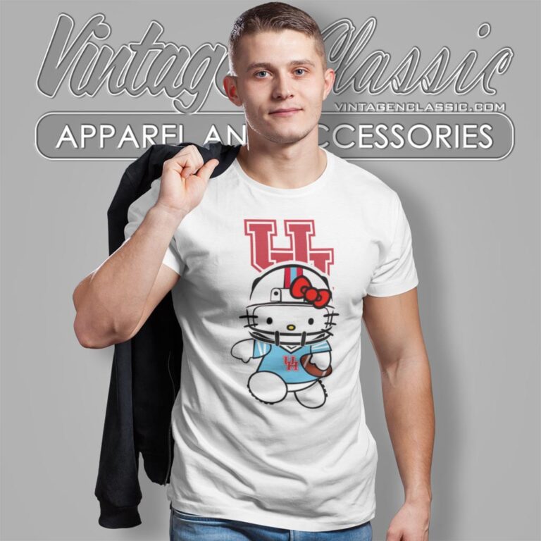 Houston Cougars Hello Kitty T Shirt Houston Cougars Hello Kitty T Shirt