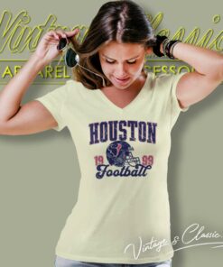 Houston Football 1999 Vintage Shirt For Fans V Neck TShirt