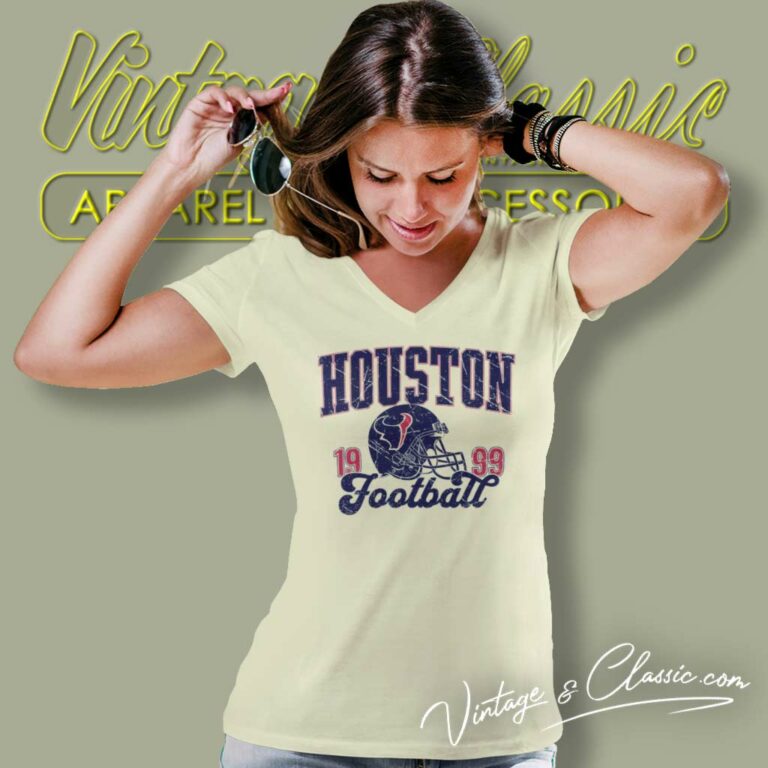 Houston Football 1999 Vintage Shirt For Fans V Neck TShirt Houston Football 1999 Vintage Shirt For Fans V Neck TShirt