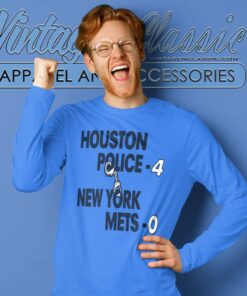 Houston Police 4 New York Mets 0 World Series Long Sleeve Tee