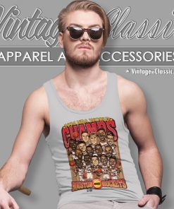 Houston Rockets 1994 Nba Champions Cartoon Basketball Tank Top Racerback