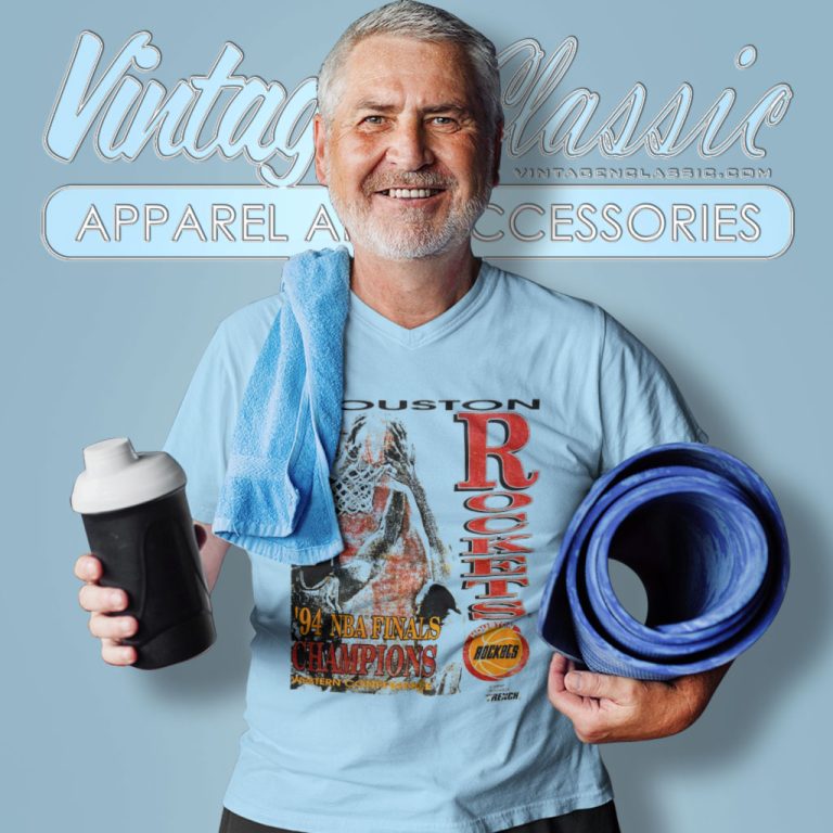 Houston Rockets Basketball Nba Finals Champions 1994 V Neck TShirt Houston Rockets Basketball Nba Finals Champions 1994 V Neck TShirt