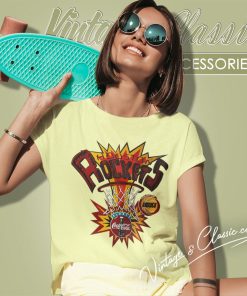 Houston Rockets Coca Cola Logo Women T Shirt