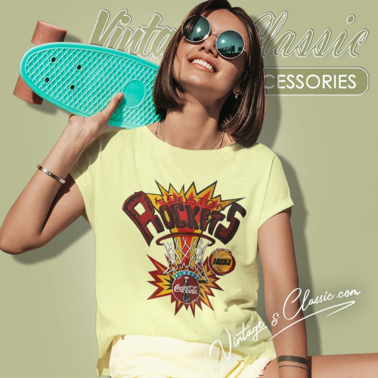 Houston Rockets Coca Cola Logo Women T Shirt Houston Rockets Coca Cola Logo Women T Shirt