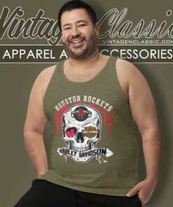 Houston Rockets Harley Davidson Skull Tank Top Racerback 1