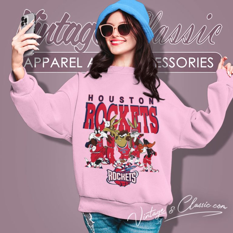 Houston Rockets Looney Tunes Nba Basketball Sweatshirt Houston Rockets Looney Tunes Nba Basketball Sweatshirt