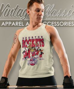 Houston Rockets Looney Tunes Nba Basketball Shirt 4 Houston Rockets Looney Tunes Nba Basketball Tank Top Racerback