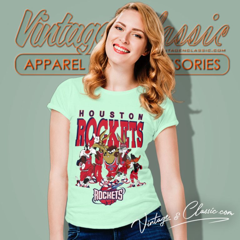 Houston Rockets Looney Tunes Nba Basketball Women T Shirt Houston Rockets Looney Tunes Nba Basketball Women T Shirt