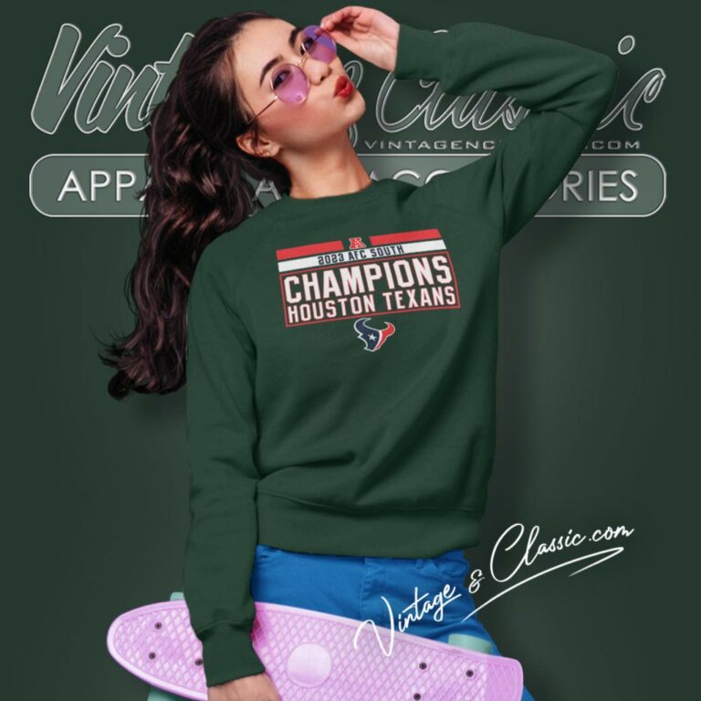 Houston Texans 2023 Afc South Division Champions Sweatshirt Houston Texans 2023 Afc South Division Champions Sweatshirt