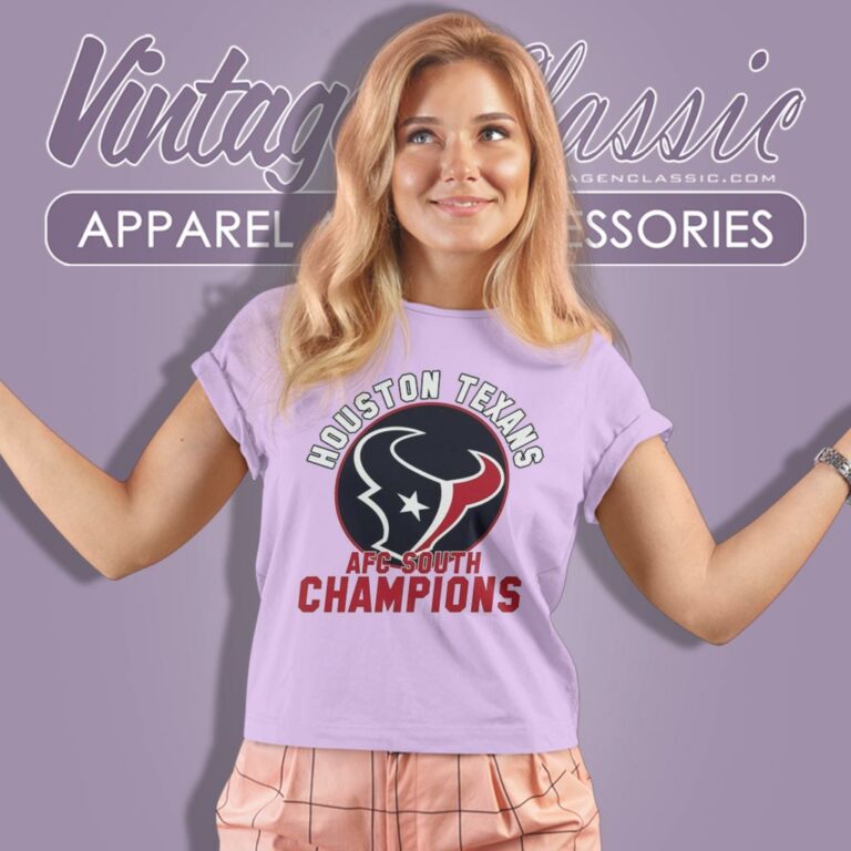 Houston Texans Afc South Champions Logo 2023 Women T Shirt Houston Texans Afc South Champions Logo 2023 Women T Shirt