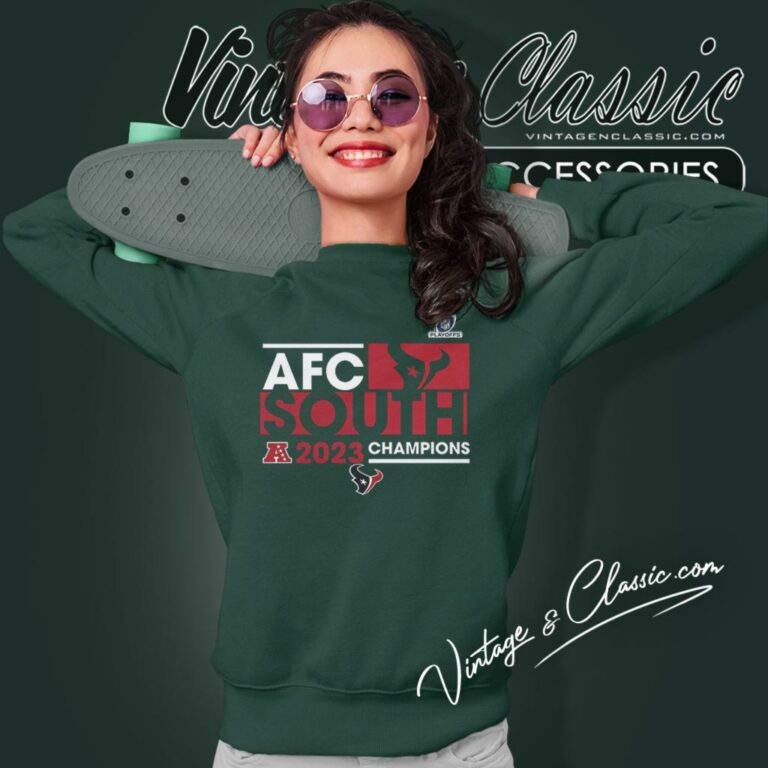 Houston Texans Afc South Division Champions 2023 Sweatshirt Houston Texans Afc South Division Champions 2023 Sweatshirt