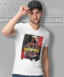 Houston Texans Are The Champions Of Afc South Division Nfl Playoffs 2023 Poster V Neck TShirt