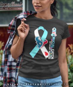 Houston Texans Crucial Catch Intercept Diabetes 2023 Women TShirt