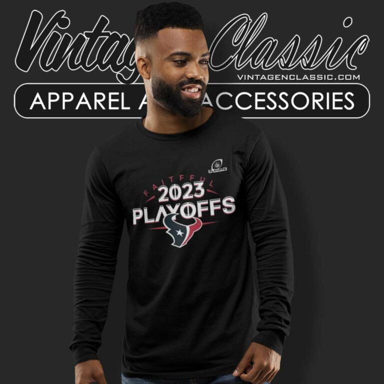 Houston Texans Faithful Playoffs Nfl 2023 Long Sleeve Tee Houston Texans Faithful Playoffs Nfl 2023 Long Sleeve Tee