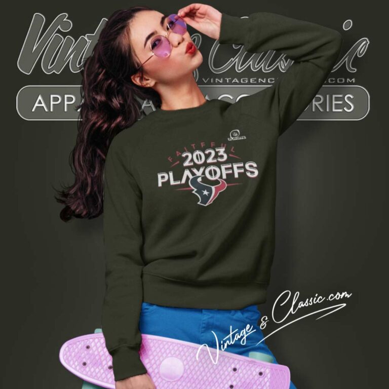 Houston Texans Faithful Playoffs Nfl 2023 Sweatshirt Houston Texans Faithful Playoffs Nfl 2023 Sweatshirt
