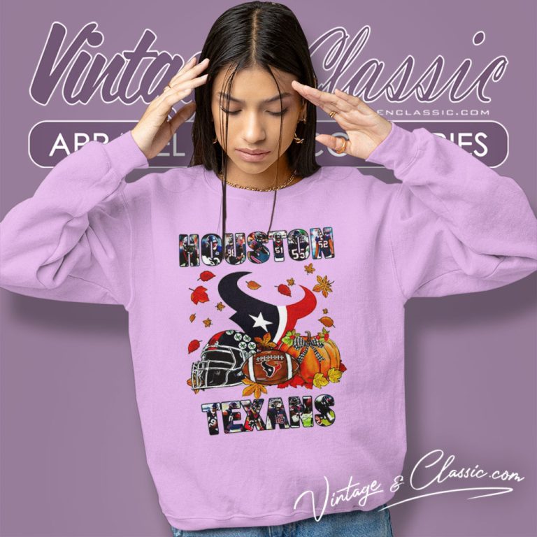 Houston Texans Fall Helmet Pumpkin Sweatshirt Houston Texans Fall Helmet Pumpkin Sweatshirt