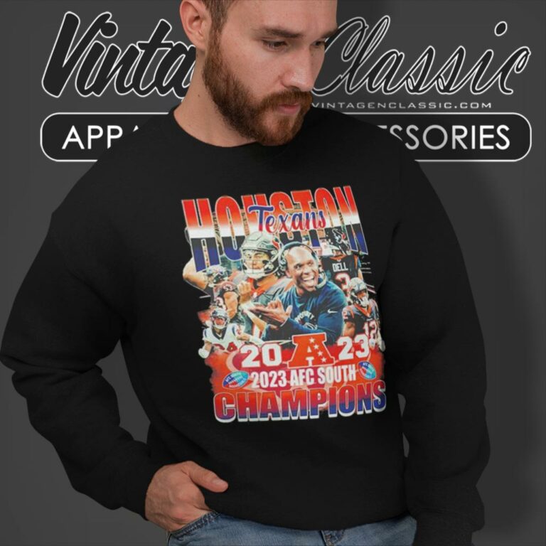 Houston Texans Football 2023 Afc South Champions Sweatshirt Houston Texans Football 2023 Afc South Champions Sweatshirt