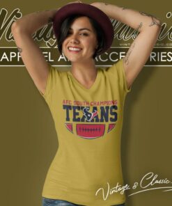Houston Texans Football Afc South Champions V Neck TShirt